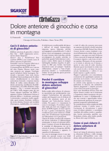 Dolore anteriore di ginocchio e corsa in montagna