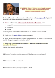 SCRITTORI ITALIANI: intervista a Niccolò Ammaniti