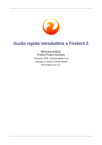 Guida rapida introduttiva a Firebird 2