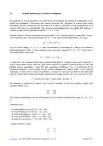 Test chi-quadrato per tabelle di contingenza