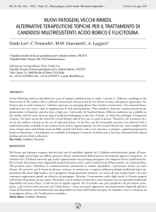 nuovi patogeni, vecchi rimedi. alternative terapeutiche topiche per il