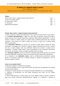 Il dolore ai rapporti dopo il parto