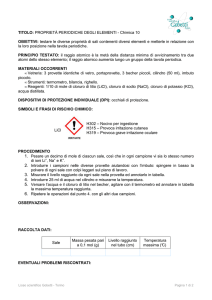 Chimica 10 - Proprietà periodiche degli elementi