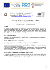 Capitolato Tecnico – Disciplinare di gara
