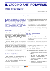 Vaccinazione antirotavirus