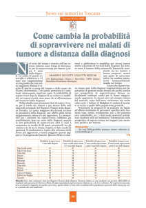 Come cambia la probabilità di sopravvivere nei malati di