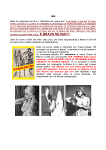 1959 Dario Fo interpreta per Rai 1 “Monetine da cinque lire