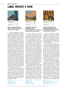 Libri, riviste e web A cura di Sheila Paganetti