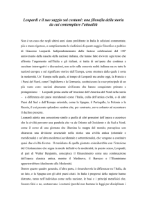 Leopardi e il suo saggio sui costumi: una filosofia della