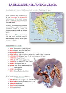 LA RELIGIONE NELL`ANTICA GRECIA