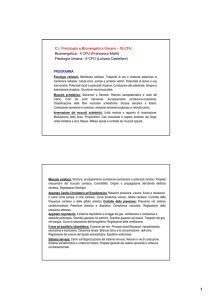 C.I. Fisiologia e Bionergetica Umana - 10 CFU Bioenergetica