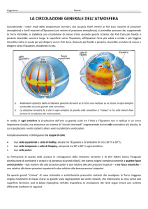 la circolazione generale dell`atmosfera