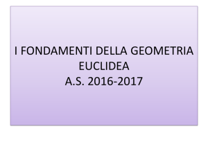 i fondamenti della geometria euclidea