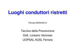 Luoghi conduttori ristretti