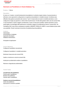 Seminario sul Parallelismo in Oracle Database 11g