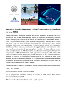 Modulo di Genetica Molecolare 1