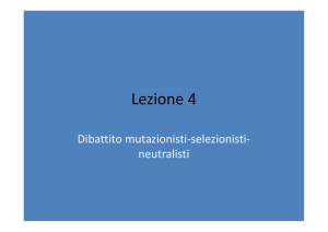 4_Dibattito selezionisti neutralisti