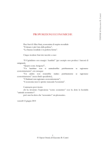 Proposizioni economiche - THINK!