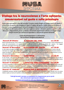 Dialogo tra le neuroscienze e l`arte culinaria