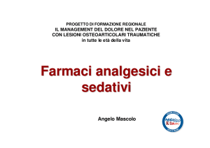 Farmaci analgesici e sedativi