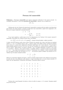 Potenza del numerabile
