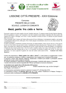 LISSONE CITTÀ PRESEPE - XXVI Edizione Gesù…ponte tra cielo e
