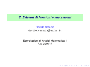 estremi di successioni - Alessandro Giacomini