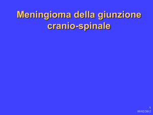 Meningiomi della giunzione cranio-spinale