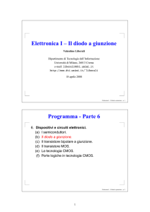 Elettronica I – Il diodo a giunzione