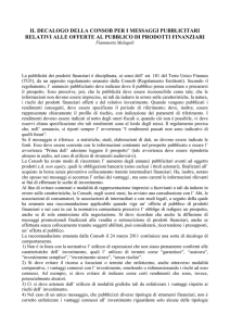 Il decalogo della CONSOB per i messaggi
