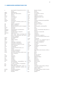 11. abbreviazioni adoperate nelle voci