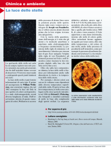 La luce delle stelle Chimica e ambiente
