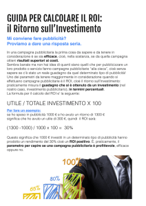Guida al calcolo del ROI