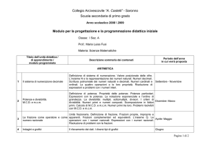 PDI08-09 1A Matematica Fusi