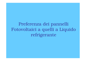 Cenni sul Fotovoltaico