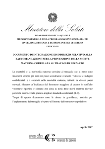 Raccomandazione 6 - Ministero della Salute