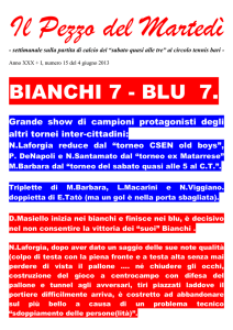 bianchi 7 - blu 7. - Circolo Tennis Bari