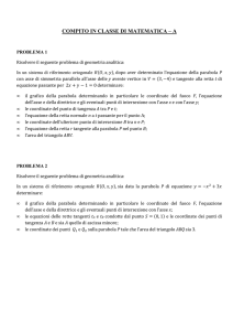 Compito di Matematica - 3^ A Liceo