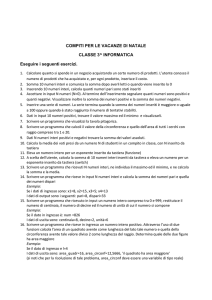 informatica classe 3^ istituto tecnico - Pacinotti