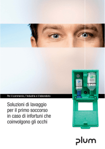 Consulta la guida per il lavaggio oculare