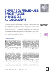 chimica computazionale: progettazione di molecole