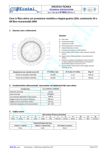 Cavo in fibra ottica con protezione metallica e doppia guaina LSZH
