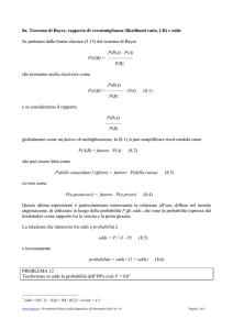 odds e rapporto di verosimiglianza