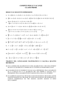 compiti vacanze i