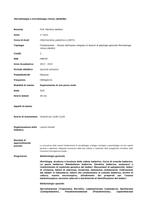 Microbiologia e microbiologia clinica