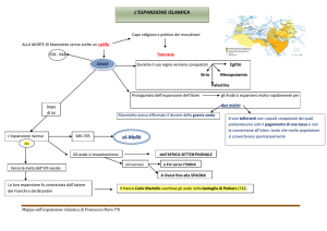 MAPPA ESPANSIONE ISLAMICA - a cura di Francesco Bove I B