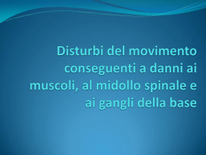 Disturbi del movimento conseguenti a danni ai muscoli, al midollo