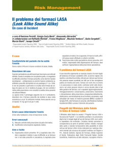 Il problema dei farmaci LASA (Look Alike Sound