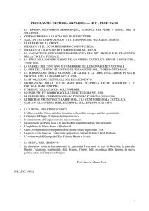 programma di storia 2013/14 della iii f – prof. tassi