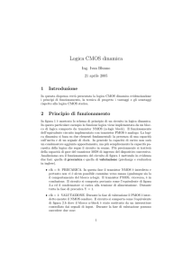 Logica CMOS dinamica - Corsi di Laurea a Distanza